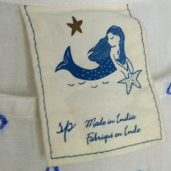 Anthropologie Mermaid Tunic Boho Top Blouse Tee B - Picture 11 of 11